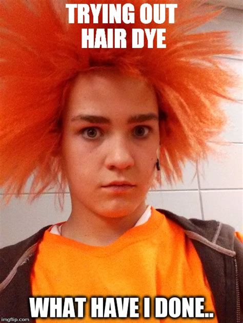 funny hair dye memes